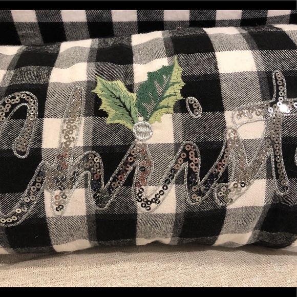Merry Christmas Buffalo Check Pillow Cover - Picture 5 of 11